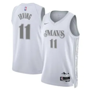 Camiseta Dallas Mavericks Kyrie Irving City Edition 2024-25 Blanco Swingman para Hombre
