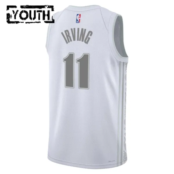 Camiseta Dallas Mavericks Kyrie Irving City Edition 2024-25 Blanco Swingman para Niño