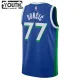 Camiseta Dallas Mavericks Luka Doncic 77 City Edition 2022-23 Azul Swingman para Niño