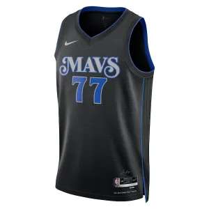 Camiseta Dallas Mavericks Luka Doncic City Edition 2023-24 Negro Swingman para Hombre