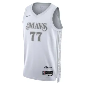 Camiseta Dallas Mavericks Luka Doncic City Edition 2024-25 Blanco Swingman para Hombre