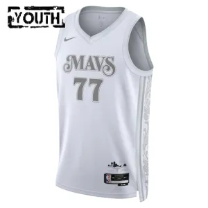 Camiseta Dallas Mavericks Luka Doncic City Edition 2024-25 Blanco Swingman para Niño