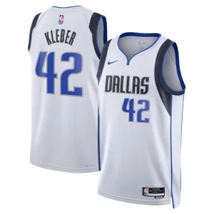 Camiseta Dallas Mavericks Maximilian Kleber 42 Association Edition Blanco Swingman para Hombre