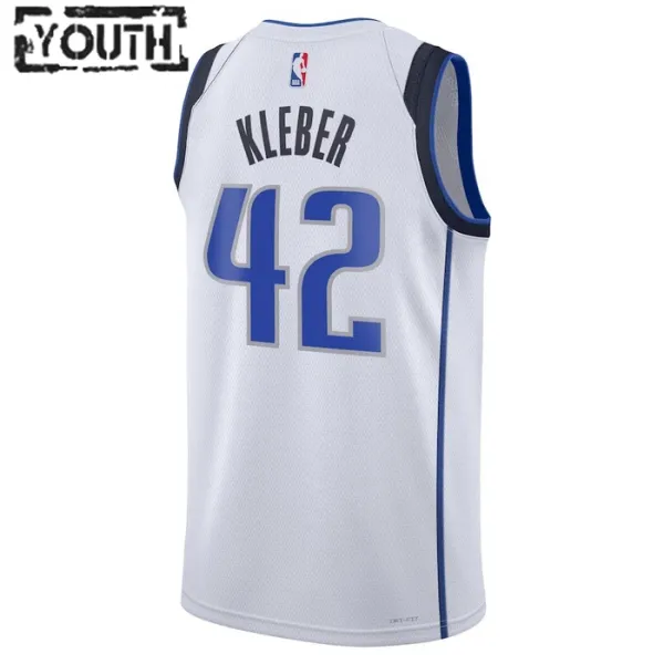 Camiseta Dallas Mavericks Maximilian Kleber 42 Association Edition Blanco Swingman para Niño