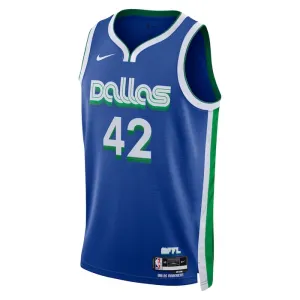 Camiseta Dallas Mavericks Maximilian Kleber 42 City Edition 2022-23 Azul Swingman para Hombre