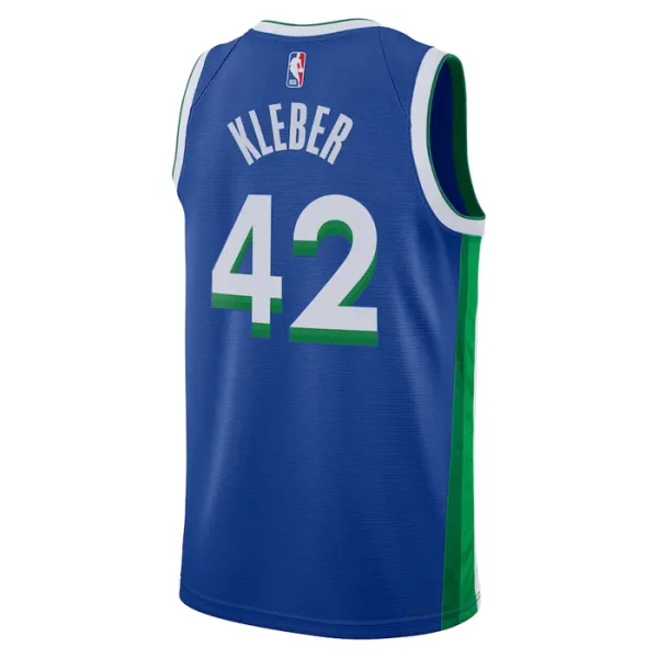 Camiseta Dallas Mavericks Maximilian Kleber 42 City Edition 2022-23 Azul Swingman para Hombre