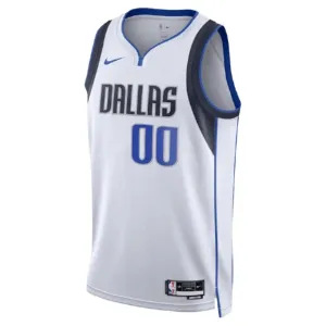 Camiseta Dallas Mavericks Personalizada Association Edition Blanco Swingman para Hombre