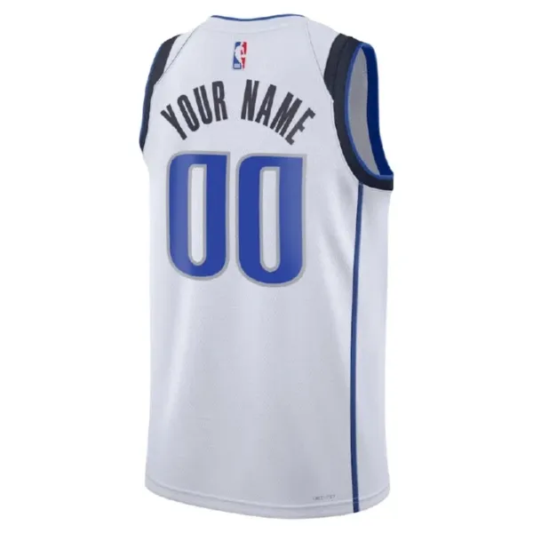 Camiseta Dallas Mavericks Personalizada Association Edition Blanco Swingman para Hombre