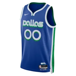 Camiseta Dallas Mavericks Personalizada City Edition 2022-23 Azul Swingman para Hombre