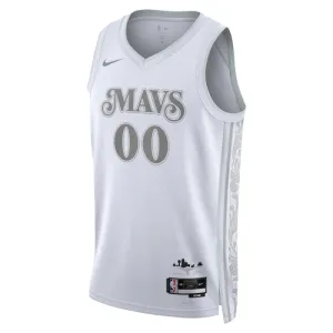 Camiseta Dallas Mavericks Personalizada City Edition 2024-25 Blanco Swingman para Hombre