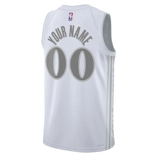 Camiseta Dallas Mavericks Personalizada City Edition 2024-25 Blanco Swingman para Hombre