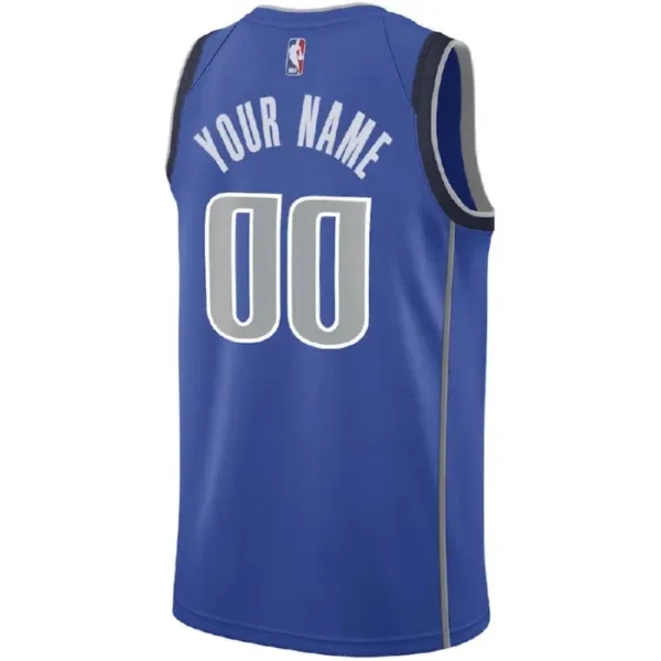 Camiseta Dallas Mavericks Personalizada Icon Edition Azul Swingman para Hombre