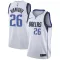 Camiseta Dallas Mavericks Spencer Dinwiddie 26 Association Edition Blanco Swingman para Hombre