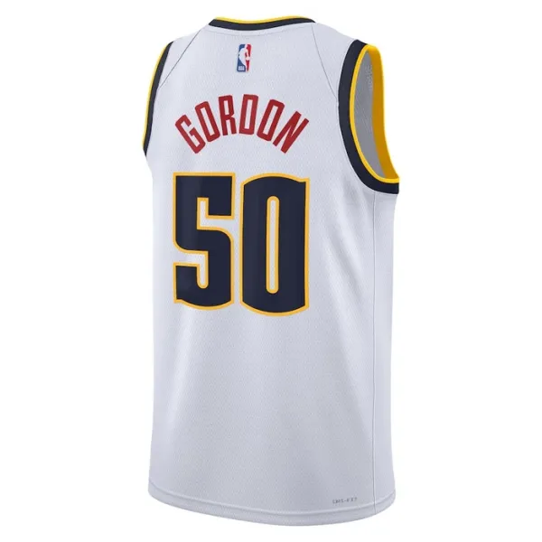 Camiseta Denver Nuggets Aaron Gordon 50 Association Edition Blanco Swingman para Hombre
