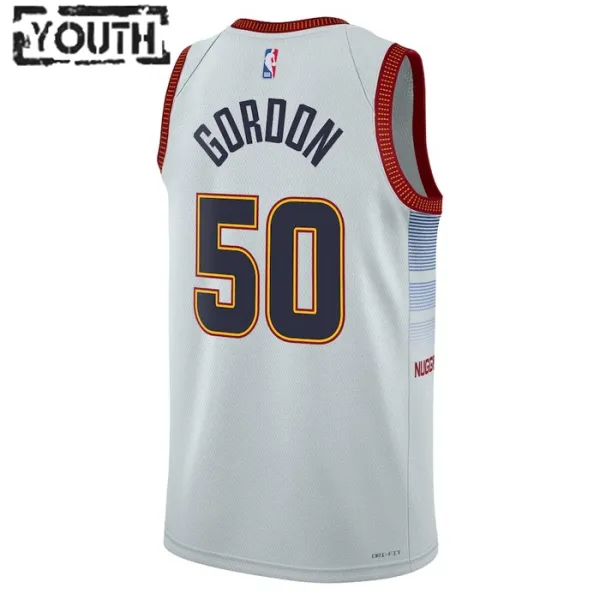 Camiseta Denver Nuggets Aaron Gordon 50 City Edition 2022-23 Gris Swingman para Niño