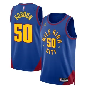 Camiseta Denver Nuggets Aaron Gordon 50 Statement Edition Azul Swingman para Hombre