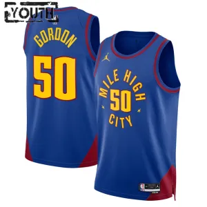 Camiseta Denver Nuggets Aaron Gordon 50 Statement Edition Azul Swingman para Niño