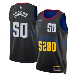 Camiseta Denver Nuggets Aaron Gordon City Edition 2023-24 Negro Swingman para Hombre