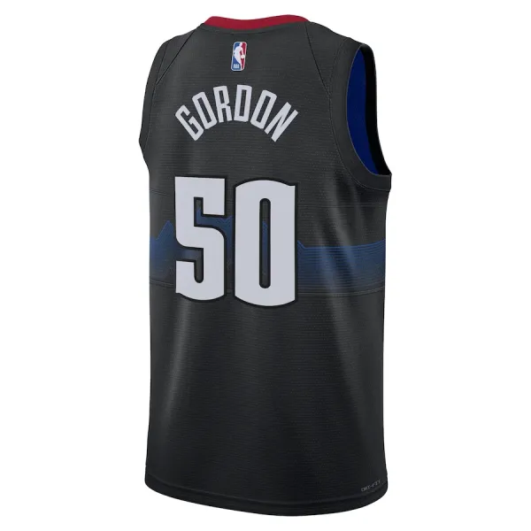 Camiseta Denver Nuggets Aaron Gordon City Edition 2023-24 Negro Swingman para Hombre