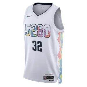Camiseta Denver Nuggets Aaron Gordon City Edition 2024-25 Blanco Swingman para Hombre