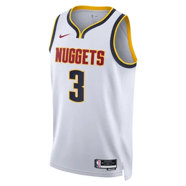 Camiseta Denver Nuggets Bones Hyland 3 Association Edition Blanco Swingman para Hombre