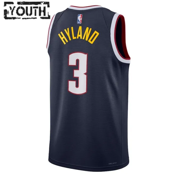 Camiseta Denver Nuggets Bones Hyland 3 Icon Edition Swingman para Niño