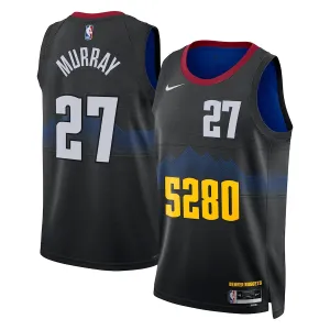 Camiseta Denver Nuggets Jamal Murray City Edition 2023-24 Negro Swingman para Hombre