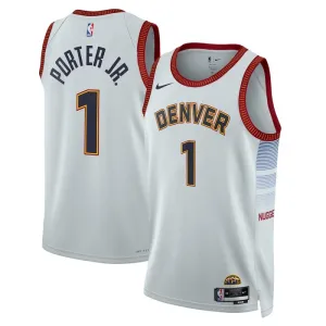 Camiseta Denver Nuggets Michael Porter JR 1 City Edition 2022-23 Gris Swingman para Hombre