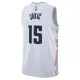 Camiseta Denver Nuggets Nikola Jokic City Edition 2024-25 Blanco Swingman para Hombre
