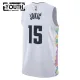 Camiseta Denver Nuggets Nikola Jokic City Edition 2024-25 Blanco Swingman para Niño