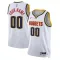 Camiseta Denver Nuggets Personalizada Association Edition Blanco Swingman para Hombre