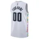 Camiseta Denver Nuggets Personalizada City Edition 2024-25 Blanco Swingman para Hombre