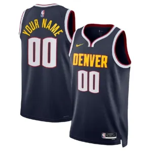 Camiseta Denver Nuggets Personalizada Icon Edition Negro Swingman para Hombre