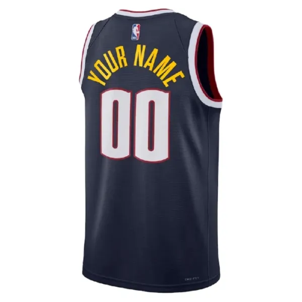 Camiseta Denver Nuggets Personalizada Icon Edition Negro Swingman para Hombre