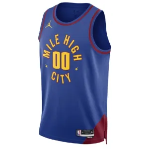 Camiseta Denver Nuggets Personalizada Statement Edition Azul Swingman para Hombre