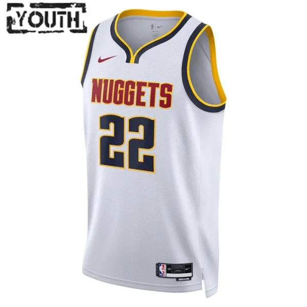 Camiseta Denver Nuggets Zeke Nnaji 22 Association Edition Blanco Swingman para Niño