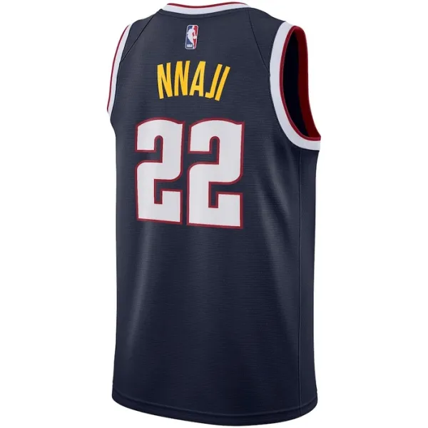 Camiseta Denver Nuggets Zeke Nnaji 22 Icon Edition Swingman para Hombre