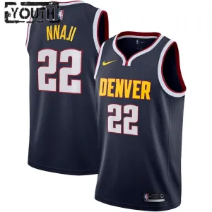 Camiseta Denver Nuggets Zeke Nnaji 22 Icon Edition Swingman para Niño