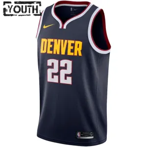 Camiseta Denver Nuggets Zeke Nnaji 22 Icon Edition Swingman para Niño