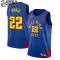 Camiseta Denver Nuggets Zeke Nnaji 22 Statement Edition Azul Swingman para Niño