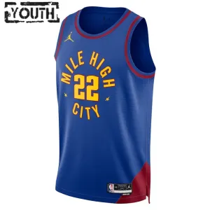 Camiseta Denver Nuggets Zeke Nnaji 22 Statement Edition Azul Swingman para Niño