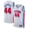 Camiseta Detroit Pistons Bojan Bogdanovic 44 Association Edition Blanco Swingman para Hombre