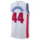 Camiseta Detroit Pistons Bojan Bogdanovic 44 Association Edition Blanco Swingman para Hombre