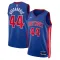 Camiseta Detroit Pistons Bojan Bogdanovic 44 Icon Edition Azul Swingman para Hombre