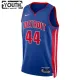 Camiseta Detroit Pistons Bojan Bogdanovic 44 Icon Edition Azul Swingman para Niño