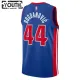 Camiseta Detroit Pistons Bojan Bogdanovic 44 Icon Edition Azul Swingman para Niño