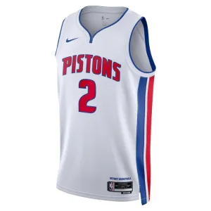 Camiseta Detroit Pistons Cade Cunningham 2 Association Edition Blanco Swingman para Hombre