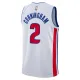 Camiseta Detroit Pistons Cade Cunningham 2 Association Edition Blanco Swingman para Hombre