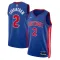 Camiseta Detroit Pistons Cade Cunningham 2 Icon Edition Azul Swingman para Hombre