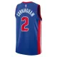 Camiseta Detroit Pistons Cade Cunningham 2 Icon Edition Azul Swingman para Hombre